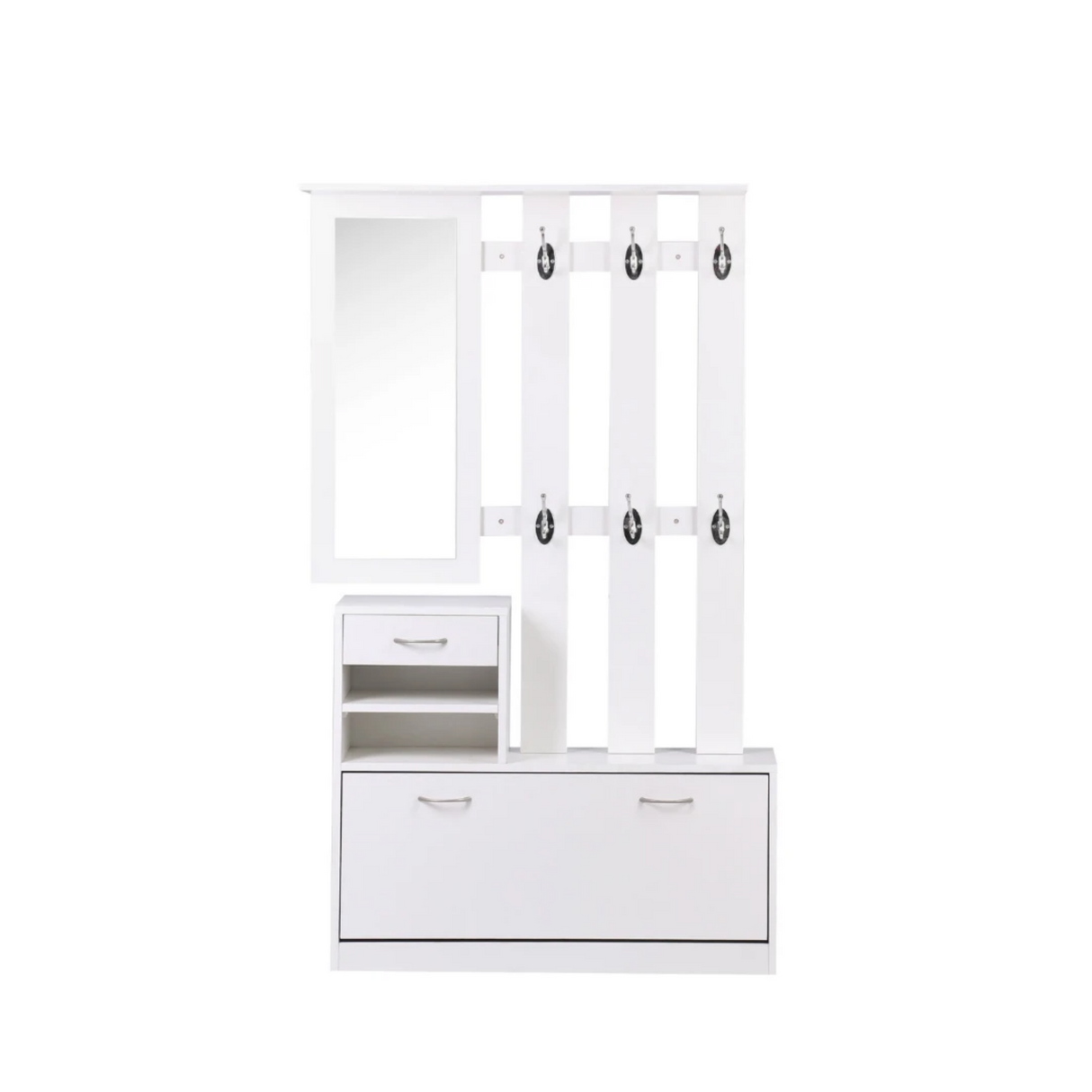 Combination Model Gate Cabinet with Shoe Cabinet & Hang Shelf