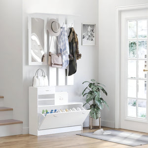 Combination Model Gate Cabinet with Shoe Cabinet & Hang Shelf