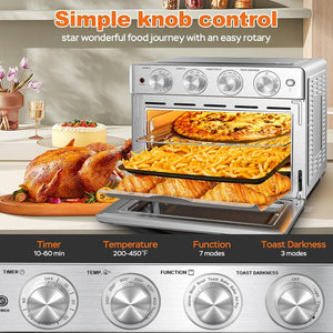 Geek Chef 6 Slice 26QT Air Fryer and Toaster Oven Combo