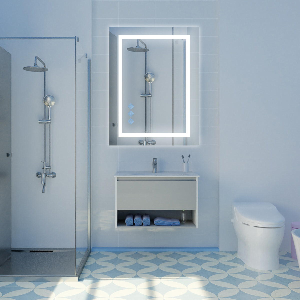 48x36 Inch LED Bathroom Mirror