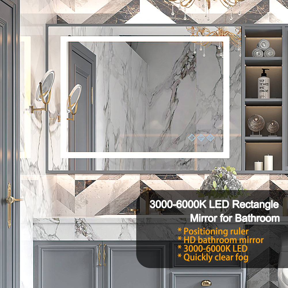 48x36 Inch LED Bathroom Mirror