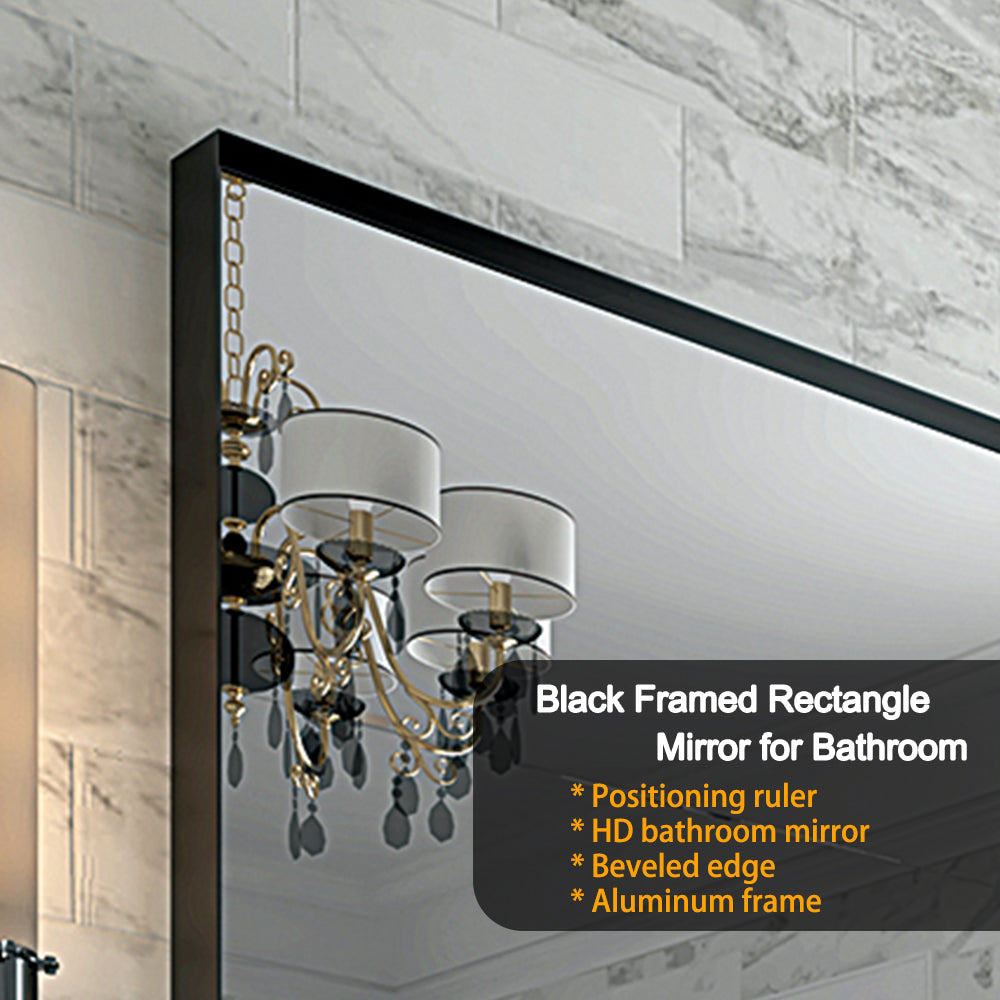 36x30 Inch Glossy Bathroom Mirror