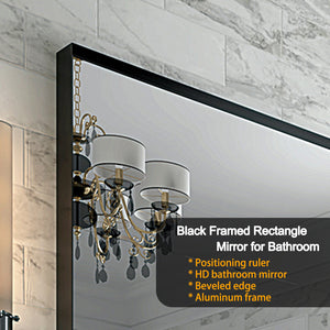 36x30 Inch Glossy Bathroom Mirror