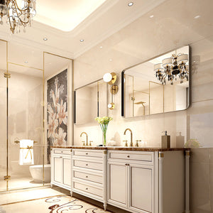 36x30 Inch Glossy Brushed Bathroom Mirror