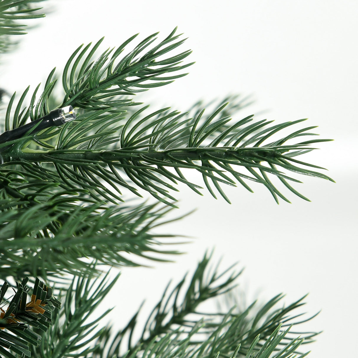 HOMCOM 6Ft Tall Prelit Artificial Christmas Tree Holiday Décor