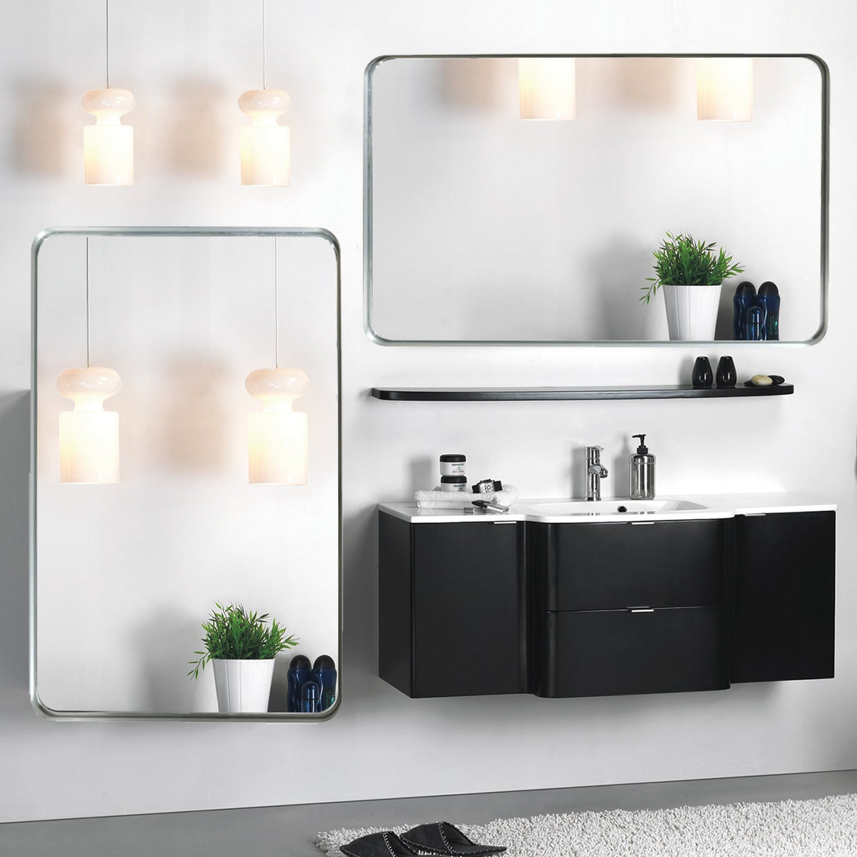 40x30 Inch Brushed Bathroom Mirror