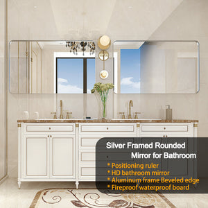 40x30 Inch Brushed Bathroom Mirror
