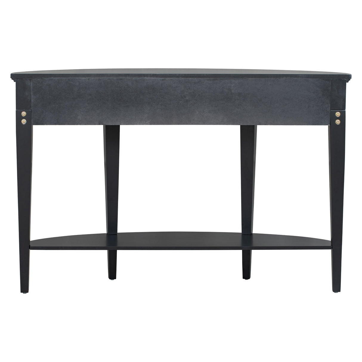 U-Style Modern Curved Console Table with 3 Drawers