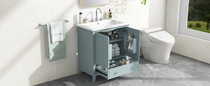 30" Bathroom Vanity With Sink Combo