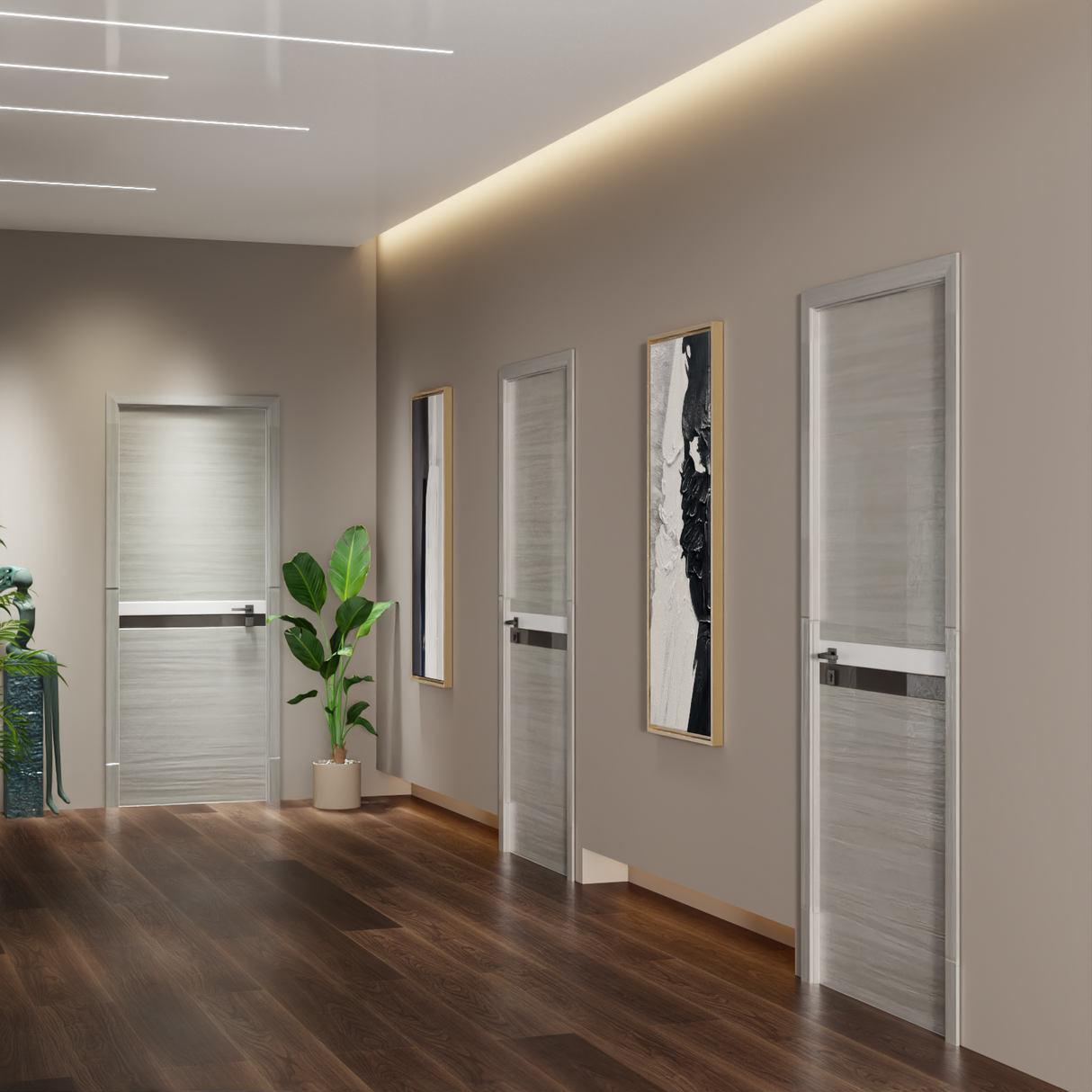 Crazy Elf 28"x84" Melamine Integrated Door Slab