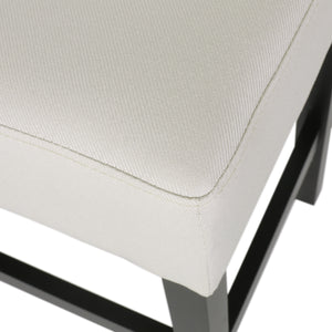 Set of 2, 26.75" Backless Fabric Counter Height Barstool