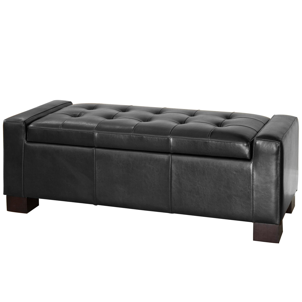 Large 51" Storage Ottoman, Tufted Storage Bench