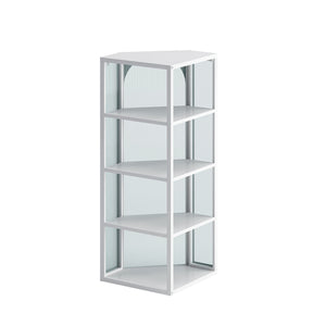Glass Door Wall Mounted Corner Cabinet