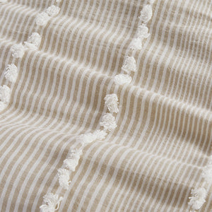 King 3 Piece Cotton Yarn Dyed Comforter Set