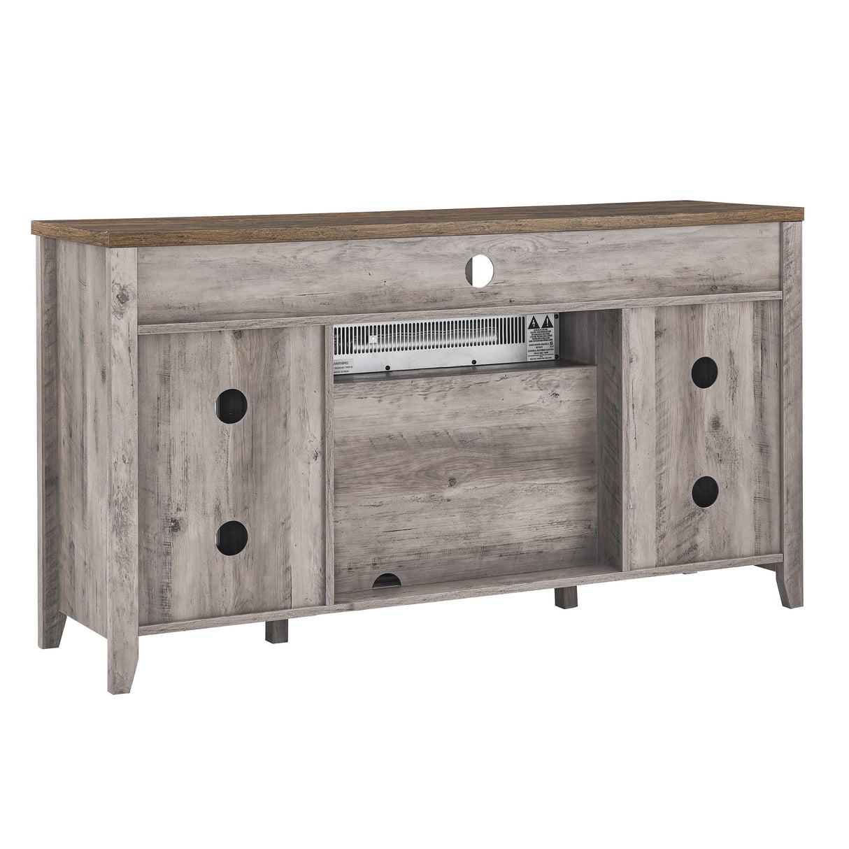 55 Inch TV Media Stand with Electric Fireplace