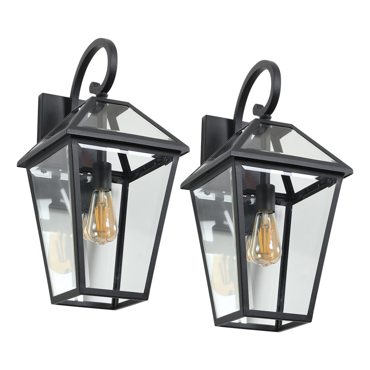 21" Outdoor Wall Lantern Light – Modern