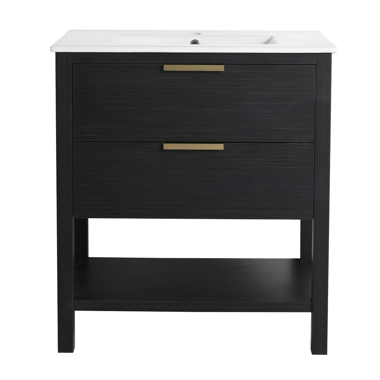 30 Inch Bathroom Vanity Plywood With 2 Drawers