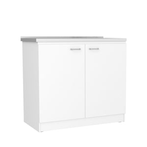 Utility Sink Vernal Kitchen Sink Cabinet with Storage Shelf - Stainless Steel