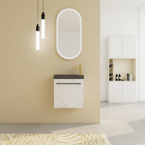20'' Floating Wall-Mounted Bathroom Vanity with Resin Sink