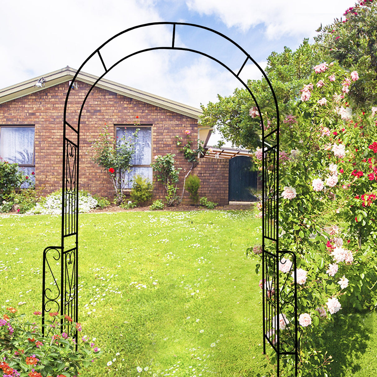 Metal Garden Arch W55'' x H94.5''