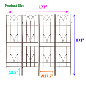 4 Pack Metal Garden Trellis