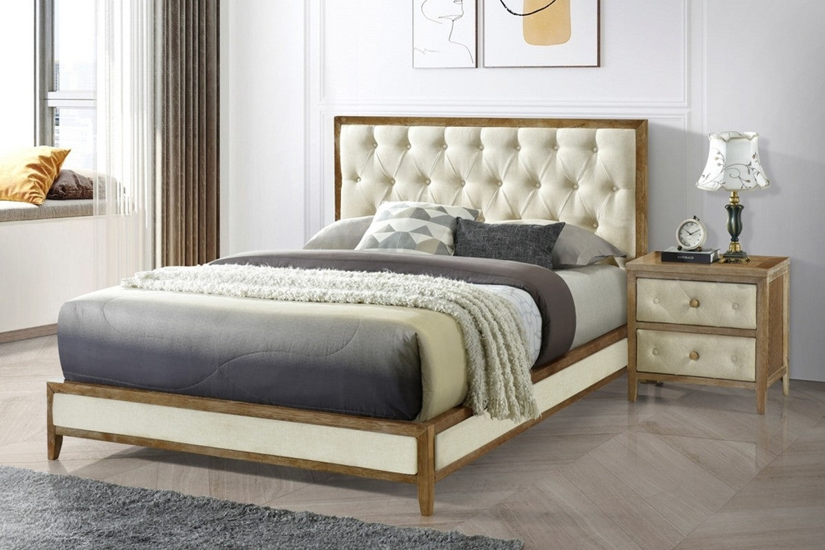 Tufted Drawer Night Stand