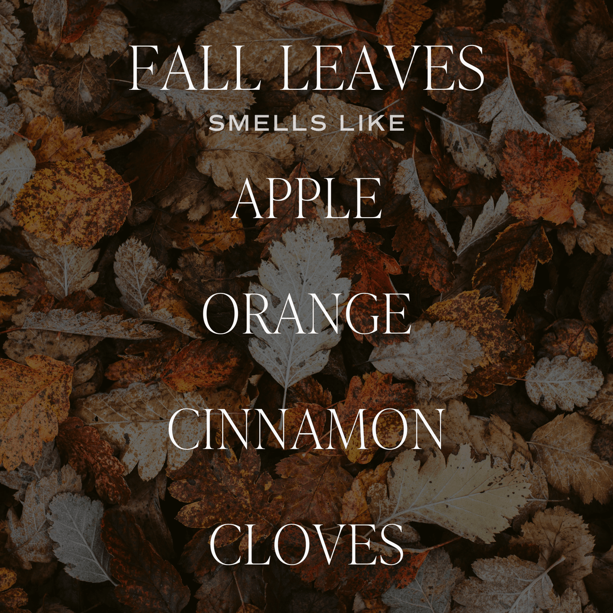 Fall Leaves Soy Candle - Brown Matte Jar - 15 oz