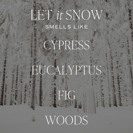 Let It Snow Soy Candle -  Clear 9 oz Jar