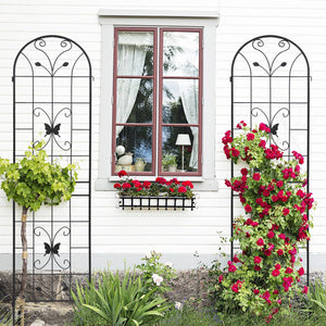 2 Pack Metal Garden Trellis 86.7" x 19.7"