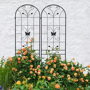 2 Pack Metal Garden Trellis 86.7" x 19.7"