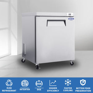 Orikool 29 In Commercial Undercounter Refrigerators