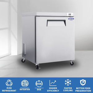 Orikool 29 In Commercial Undercounter Refrigerators