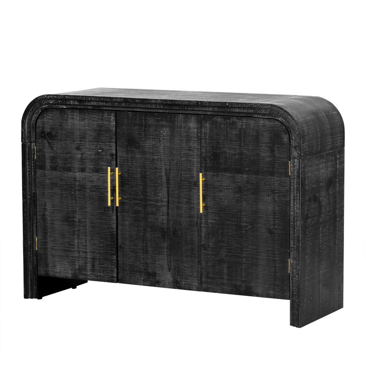 Rustic Curved Waterfall Sideboard