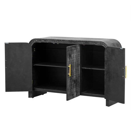 Rustic Curved Waterfall Sideboard