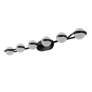 43" Black Minimalist LED Bathroom Vanity Light