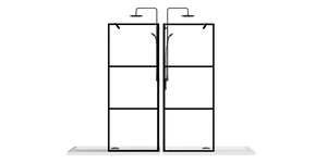 Goodyo 34" Shower Screen Door Walk-in Wet-room