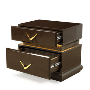 Modern Style 2-Drawer Nightstand Made with Wood