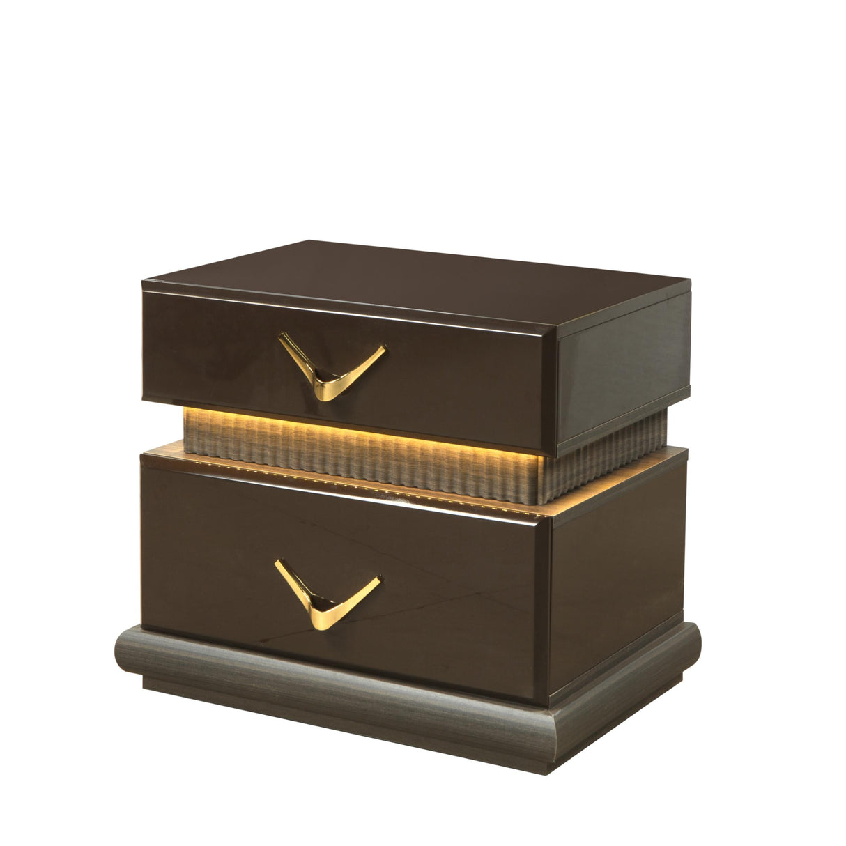 Modern Style 2-Drawer Nightstand Made with Wood
