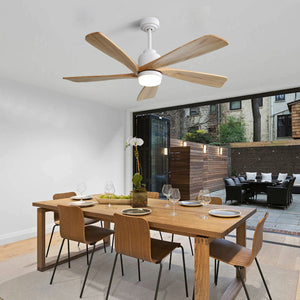 52 Inch Ceiling Fan With Dimmable LED Light and Remote Control