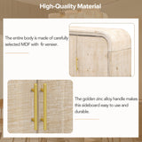 Rustic Curved Waterfall Sideboard