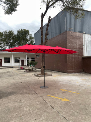 15Ft x 9Ft Double-Sided Patio Umbrella