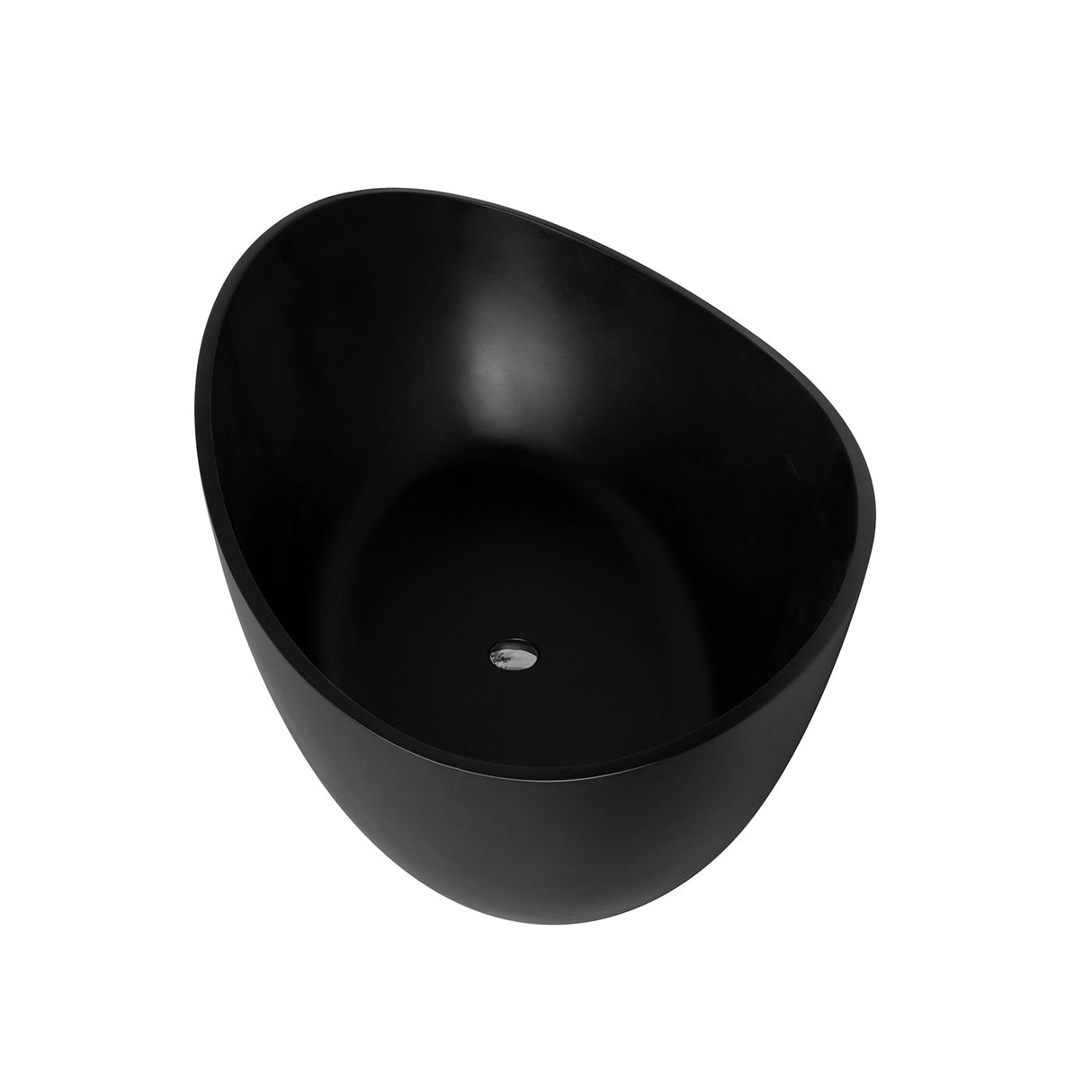 71 Inch Freestanding Solid Surface Soaking Bathtub