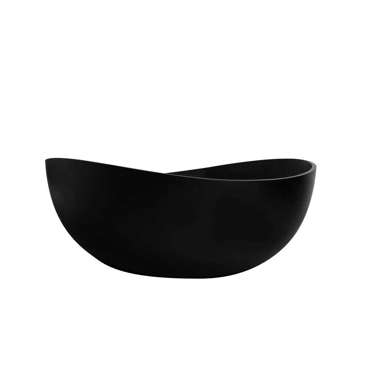 71 Inch Freestanding Solid Surface Soaking Bathtub
