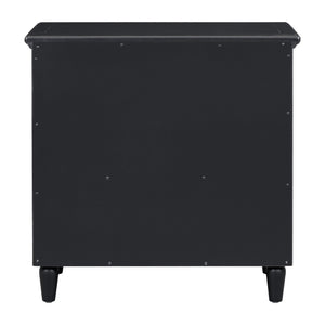 U Style 28" Painted Nightstand with 3 Drawers