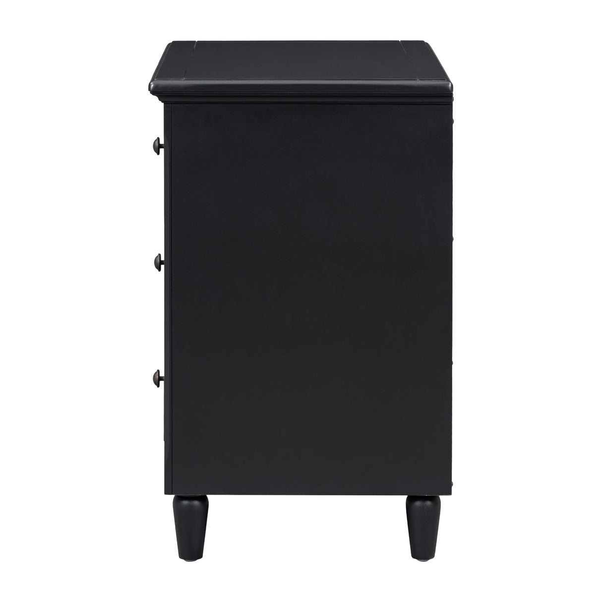 U Style 28" Painted Nightstand with 3 Drawers