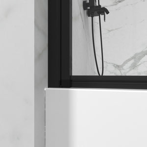 Goodyo Bathtub Screen Panel Shower Door 180° Pivot