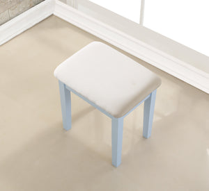 Moniys Wood Moniya Makeup Vanity Table and Stool Set