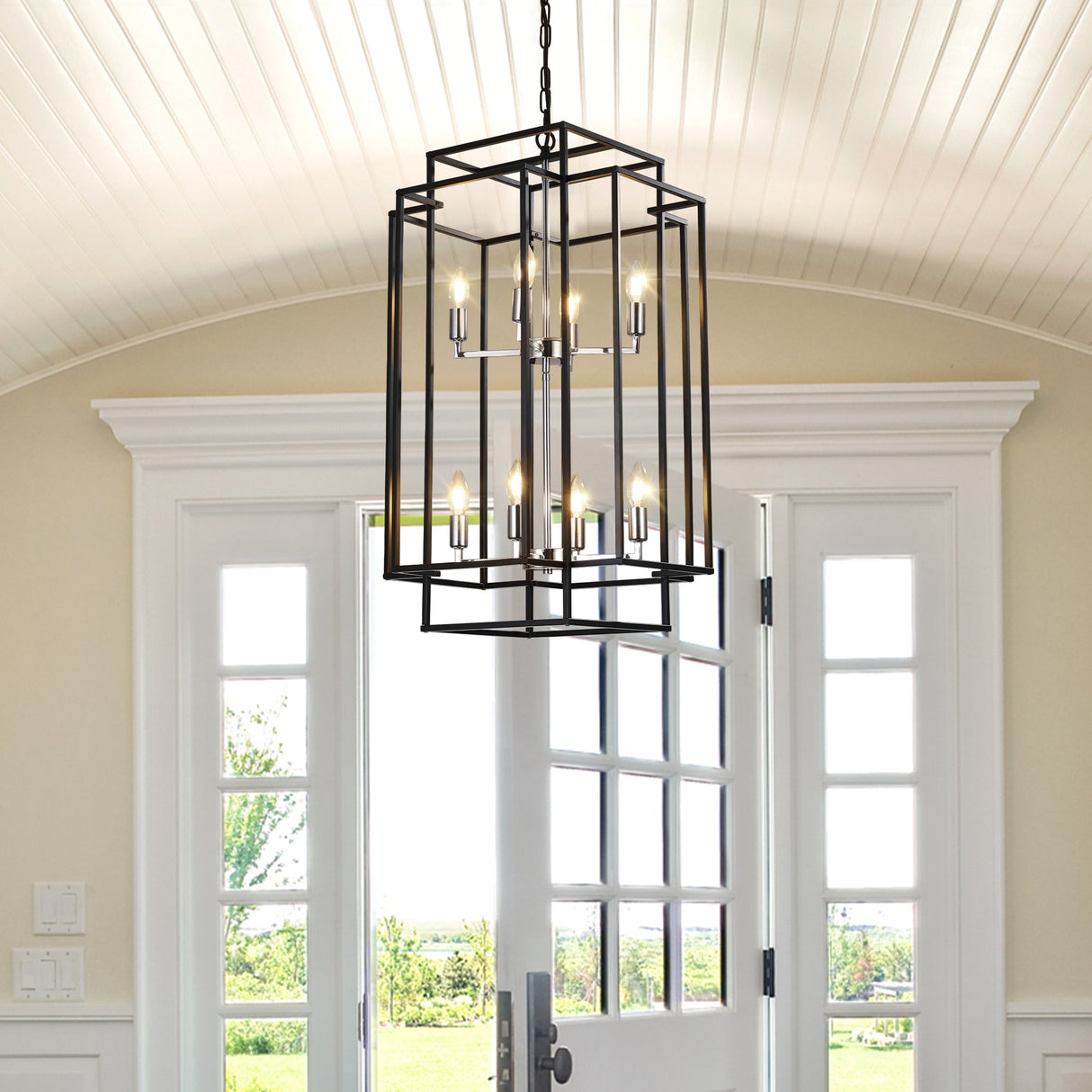 Geometric Foyer Chandelier
