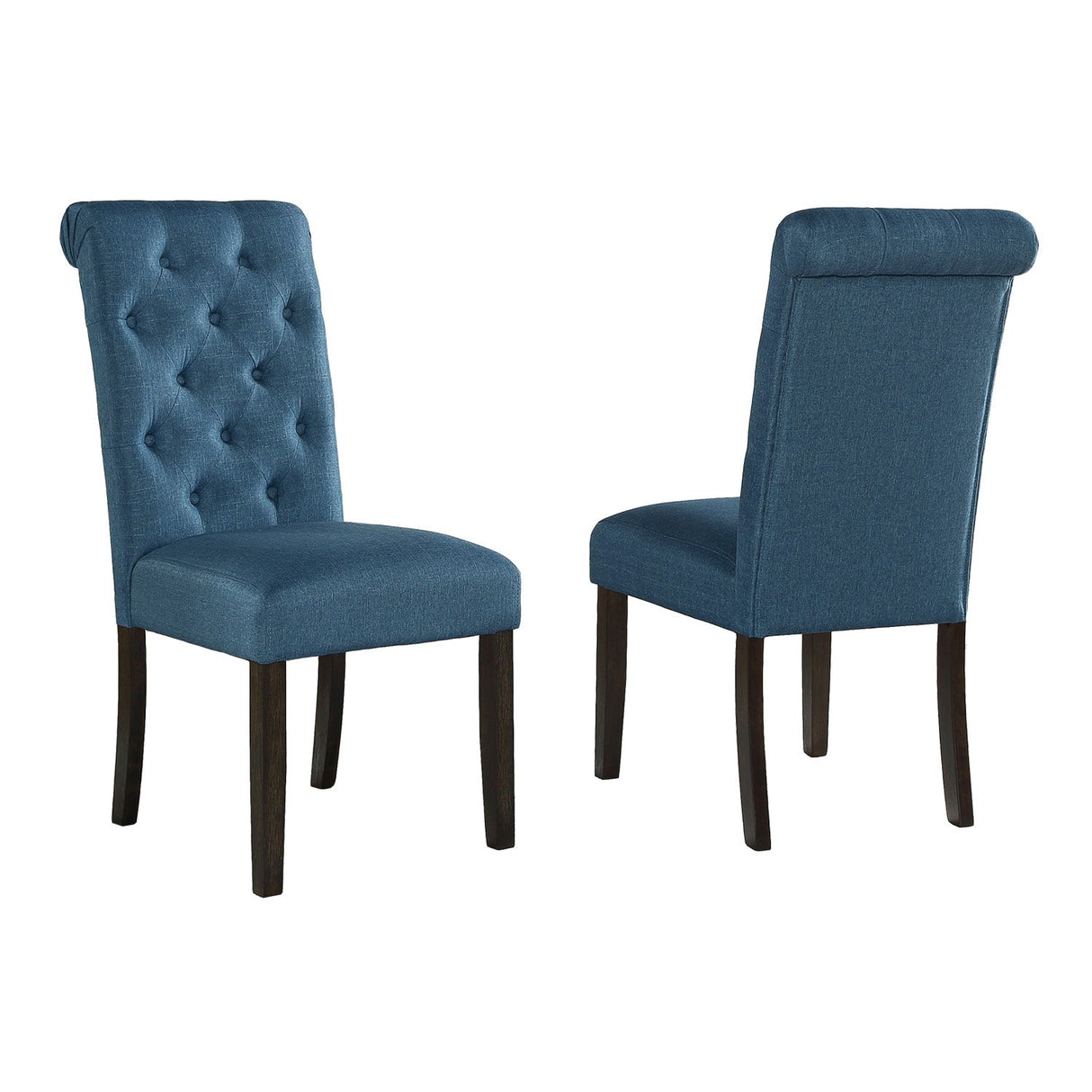 Levi Button Tufted Upholstered Dining Chair, Set of 2