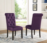 Levi Button Tufted Upholstered Dining Chair, Set of 2